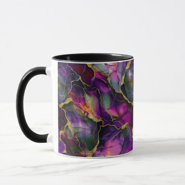 Purple-pink Marble  Mug (Left)