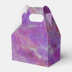 Purple Pink Marble Pattern Favor Box