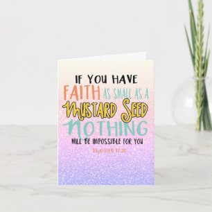   Purple Pink Matthew  17:20 Mustard Seed Card
