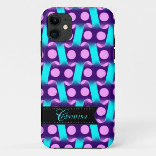 Purple Pink Modern pattern  iPhone 5 Case-mate 11 Case