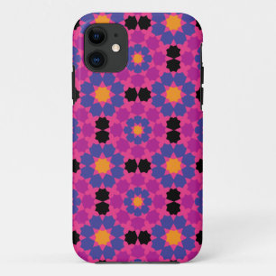 Purple Pink Mosaic iPhone 11 Case
