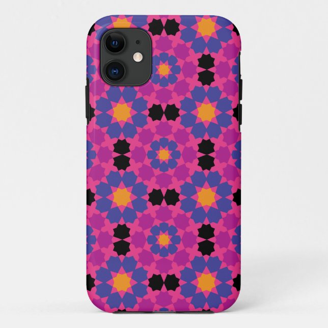 Purple Pink Mosaic Case-Mate iPhone Case (Back)