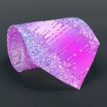 Purple Pink Neon Glitter Sparkly Drips Neck Tie<br><div class="desc">Purple Pink Neon Glitter Sparkle Drips Modern Ties - or Add Your Unique Text / Name - Make Your Special Tie / Gift - Resize and move or remove and add text / elements with Customization tool. Design by MIGNED. Please see my other projects. You can also transfer this designs...</div>