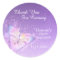 Purple Pink Pastel Butterfly Thank You Baby Shower