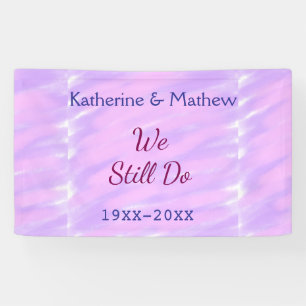 Purple pink pastel Vow renewal anniversary waterco Banner