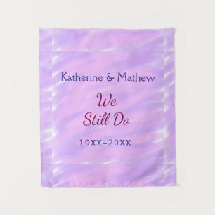 Purple pink pastel Vow renewal anniversary waterco Tapestry