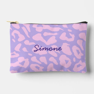 Purple Pink Personalized Girl Accessory Pouch