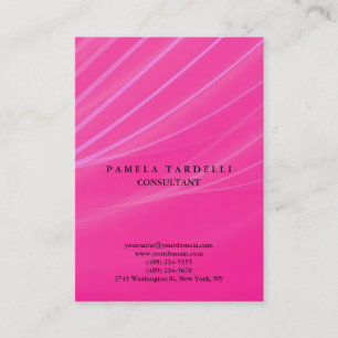 Purple Pink Quality Unique Modern Feminine Business Card
