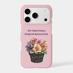 Purple Pink Red Yellow Orange Floral Cupcake