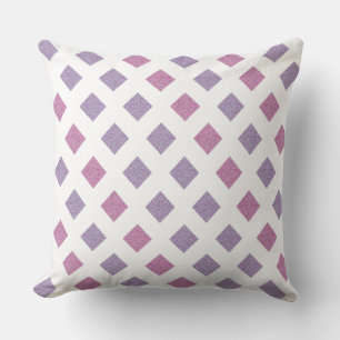 Purple/Pink Reversible Diamond Glitter Pillow