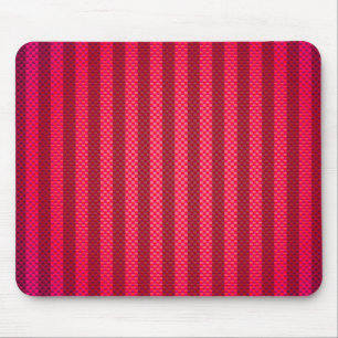 Purple pink striped carbon fibre patterned mouse pad