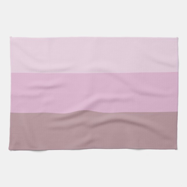 Purple Pink Striped Ombre Kitchen Towel (Horizontal)