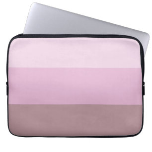 Purple Pink Striped Ombre Laptop Sleeve