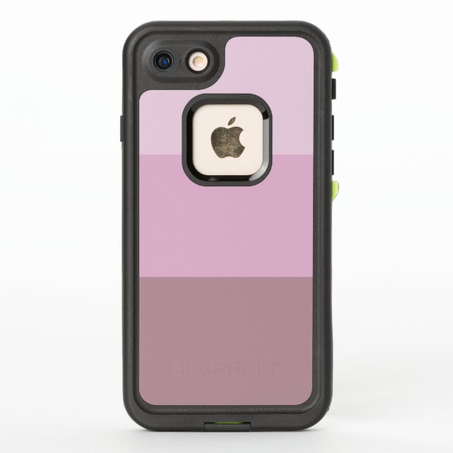 Purple Pink Striped Ombre LifeProof iPhone Case (Back)