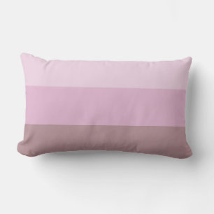 Purple Pink Striped Ombre Lumbar Pillow