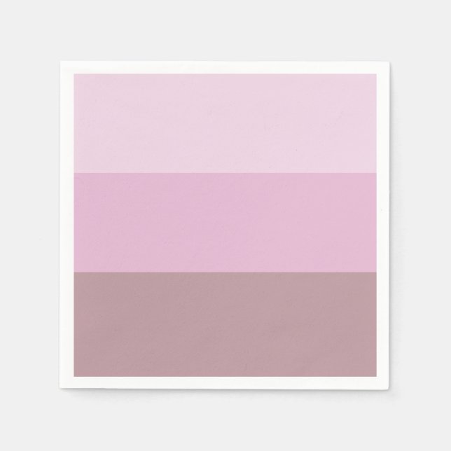Purple Pink Striped Ombre Napkin (Front)