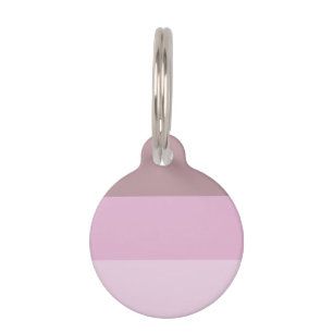 Purple Pink Striped Ombre Pet Tag