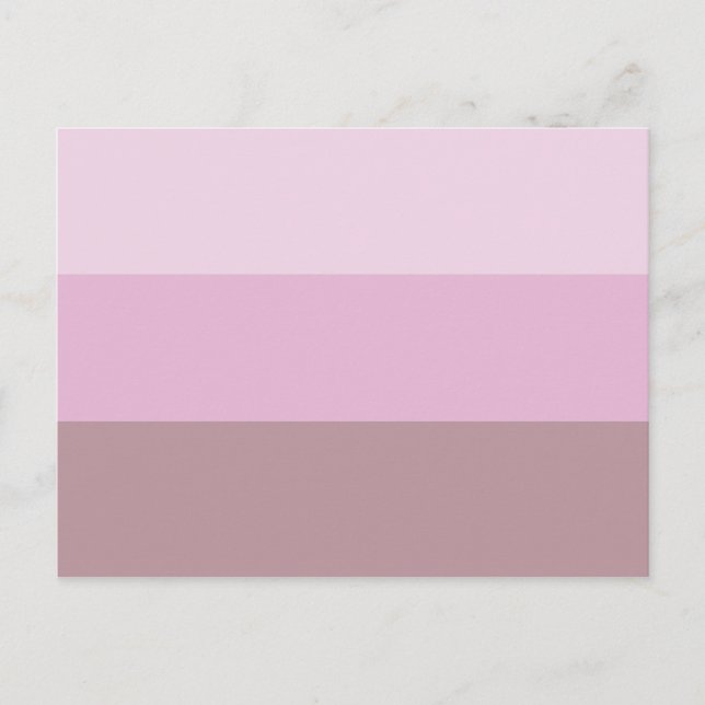 Purple Pink Striped Ombre Postcard (Front)