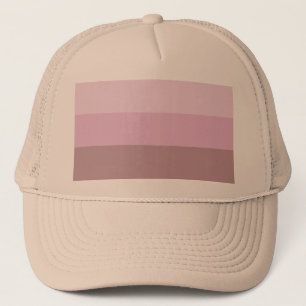 Purple Pink Striped Ombre Trucker Hat