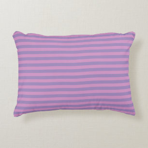 Purple Pink Stripes Seamless Pattern Accent Pillow