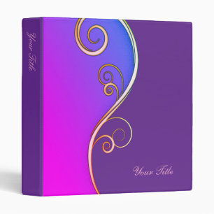 Purple-pink Swirl Binder