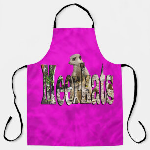 Purple Pink Tie Dye Meerkat, Apron