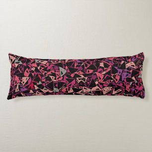 Purple Pink Triangle Pattern Body Pillow