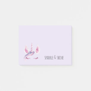 Purple Pink Unicorn Post-it Notes
