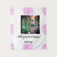 Purple pink watercolor father son dad add image te