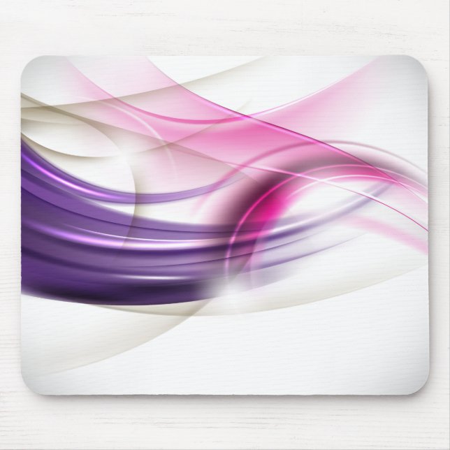 Purple-Pink Waves Mousepad (Front)