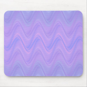 Purple Pink Wavy Lines Pattern Mouse Pad