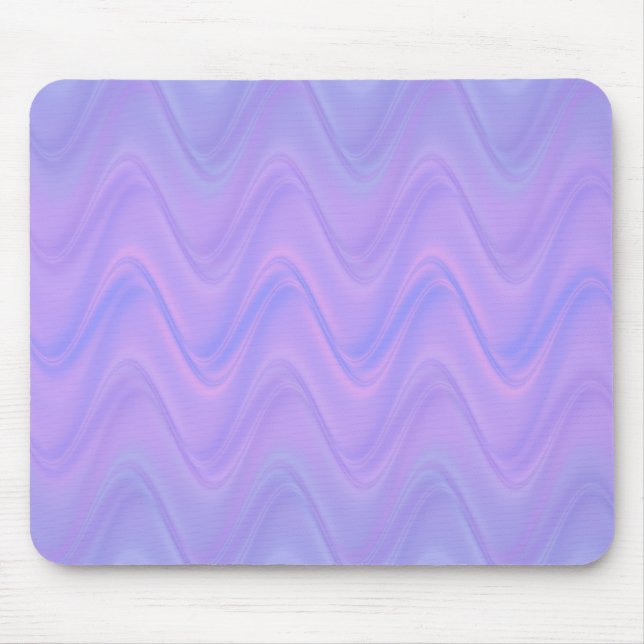 Purple Pink Wavy Lines Pattern Mouse Pad (Front)