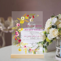 Purple Pink Wild Orchid Flowers Wreath Wedding