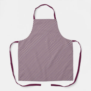 Purple Pinstripe Purple Straps  Chef  Apron