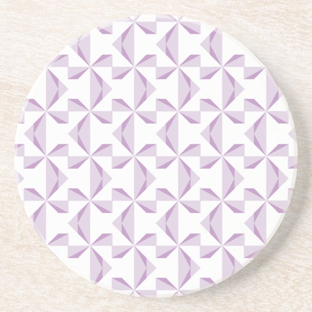 Purple Pinwheels Coaster (Front)