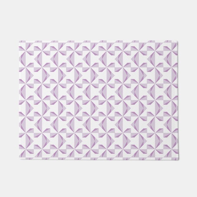 Purple Pinwheels Doormat (Front)