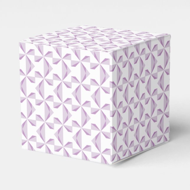 Purple Pinwheels Favor Box (Front Side)