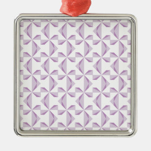 Purple Pinwheels Metal Ornament