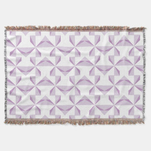 Purple Pinwheels Throw Blanket