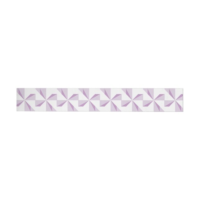 Purple Pinwheels Wraparound Address Label (Individual)