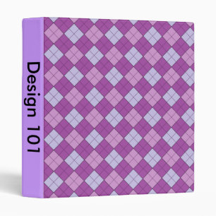 Purple Plaid Binder