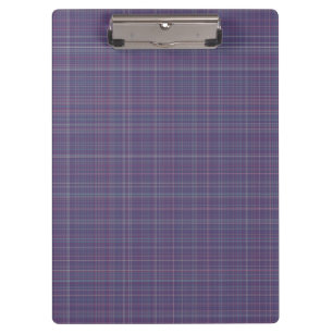 Purple Plaid Clipboard