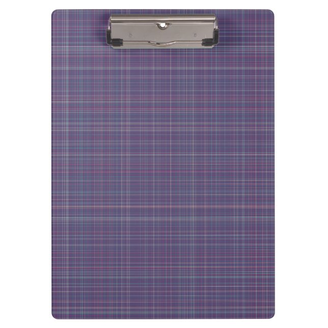 Purple Plaid Clipboard (Front)