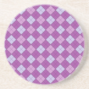 Purple Plaid Coaster