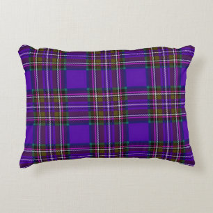 Purple Plaid Decorative Pillow