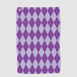 Purple Plaid Golf Towel
