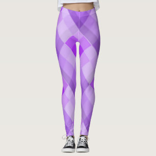 Purple Plaid Leggings