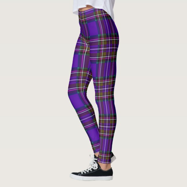 Purple Plaid Leggings (Left)