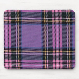 Purple Plaid Mouse Pad