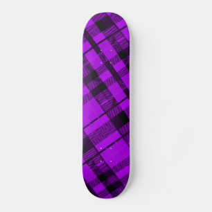 Purple Plaid Skateboard